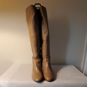 Dolce Vita New Tall Leather Boots SZ 10 Taupe